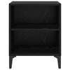 Bedside Cabinet 2 pcs Black oak 40 x 30 x 50 cm Engineered wood