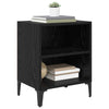 Bedside Cabinet 2 pcs Black oak 40 x 30 x 50 cm Engineered wood