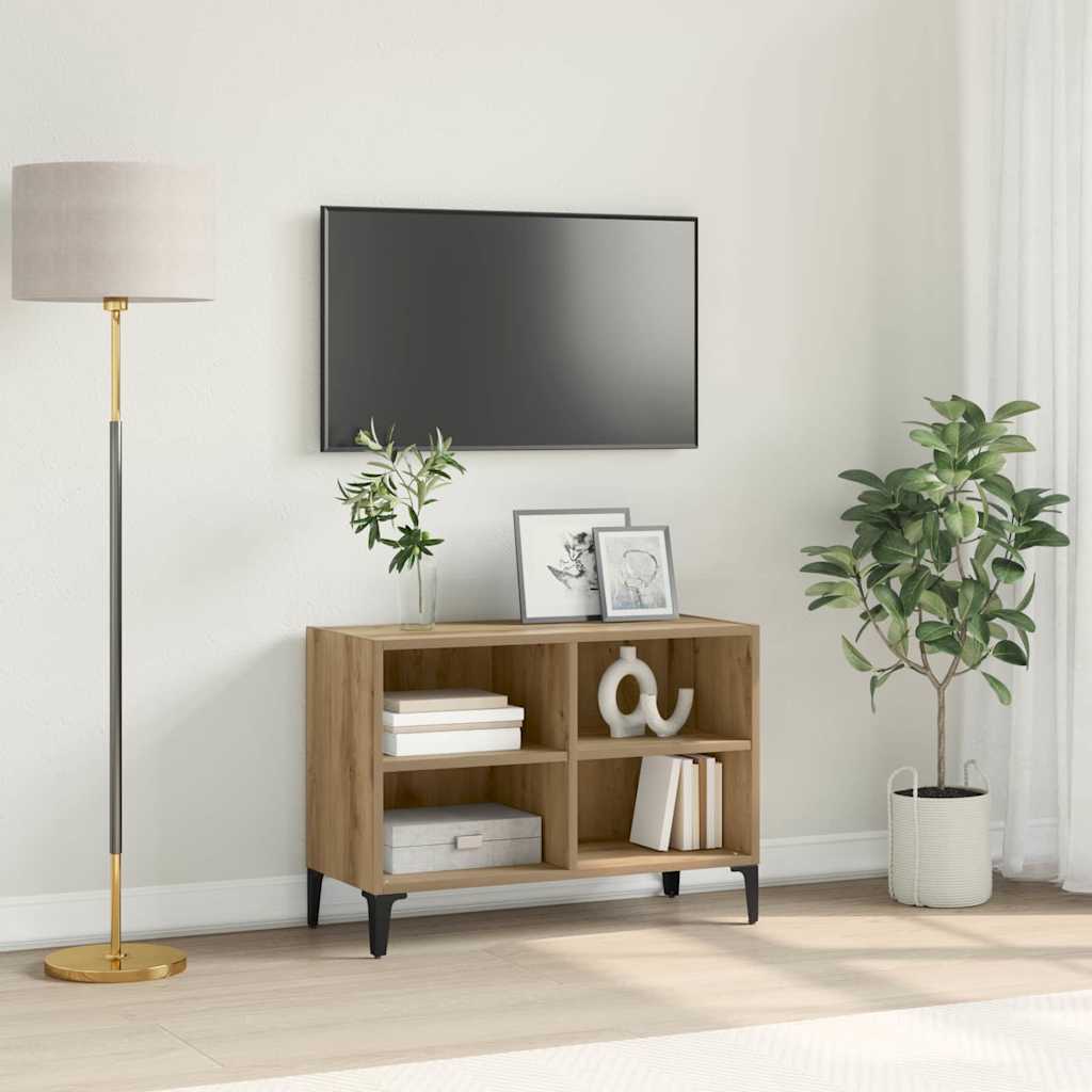 TV Cabinet Set Brown Engineered Wood