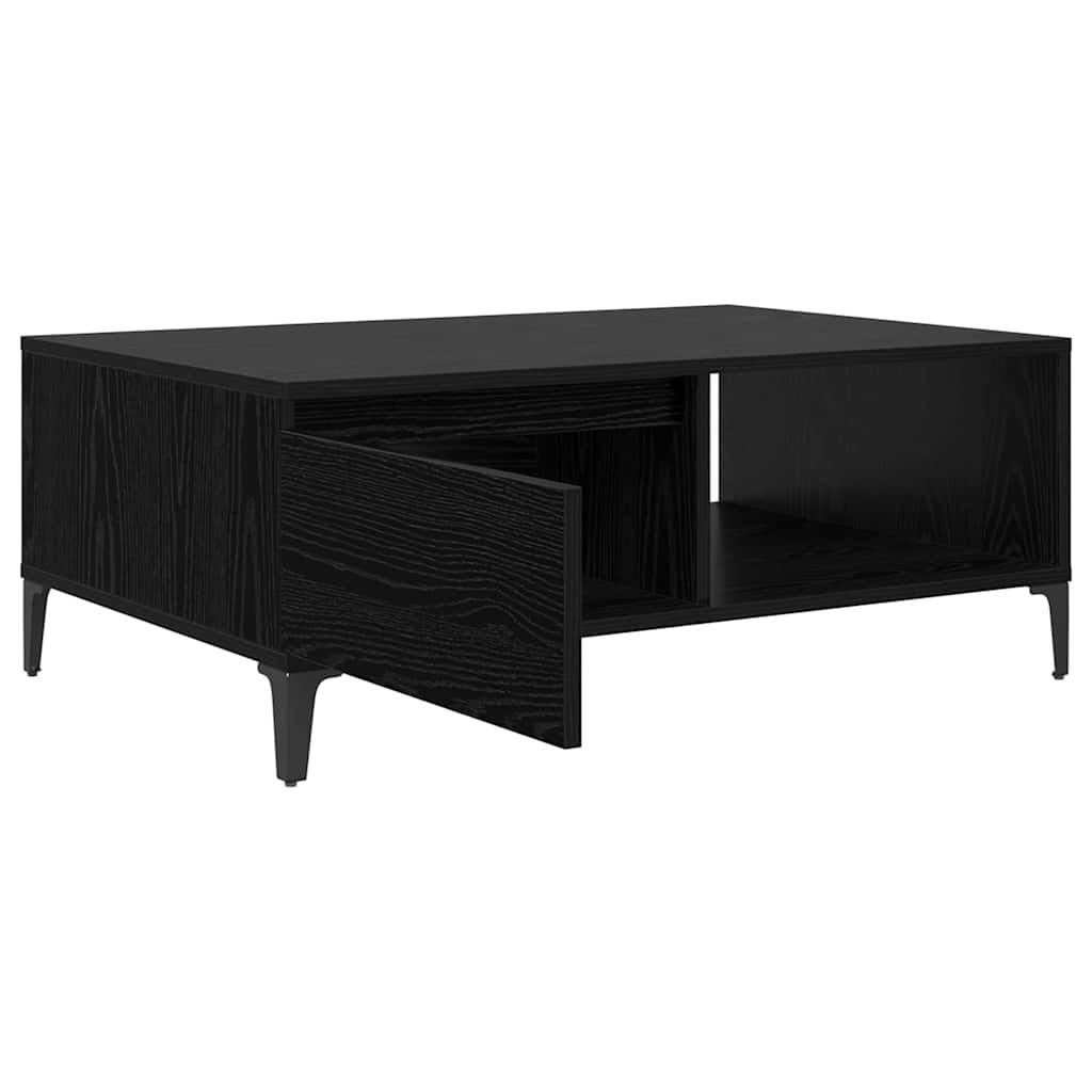 Coffee Table Black oak 90 x 60 x 35 cm Engineered wood