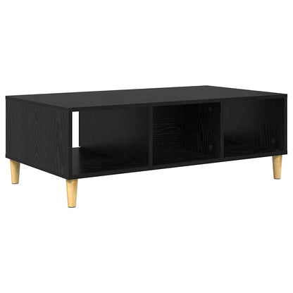 Coffee Table Black Oak 102 x 55 x 35 cm Engineered Wood