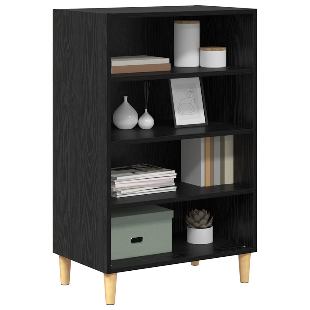 Sideboard Black Oak 57 x 35 x 89.5 cm Engineered Wood