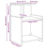 Bedside Cabinet 2 pcs Old wood 40 x 35 x 60 cm Engineered wood