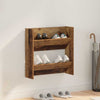 Wall Shoe Cabinet with Shelf Wall-mounted Other with Storage Old wood Engineered wood