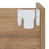 Wall Shoe Cabinet with Shelf 2 pcs Artisan oak Engineered wood