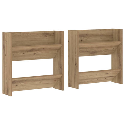 Shoe Cabinet 2 pcs 60 x 18 x 60 cm Engineered Wood Artisan Oak