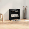 Wall Shoe Cabinet with Shelf Wall-mounted Other with Storage Black oak Engineered wood