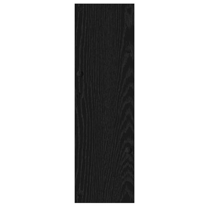 Shoe Cabinet Black Oak 60 x 18 x 60 cm Engineered Wood