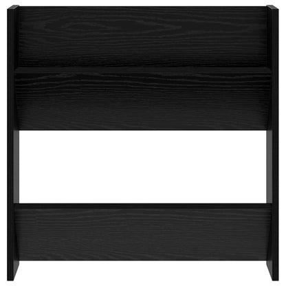 Shoe Cabinet 2 pcs Black Oak 60 x 18 x 60 cm Engineered Wood