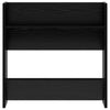 Wall Shoe Cabinet with Shelf Wall-mounted Other with Storage 2 pcs Black oak Engineered wood