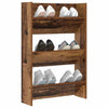 Wall Shoe Cabinet with Shelf Wall-mounted Other with Storage Old wood Engineered wood