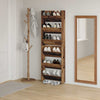Wall Shoe Cabinet with Shelf Wall-mounted Other with Storage 2 pcs Old wood Engineered wood