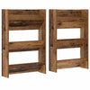 Wall Shoe Cabinet with Shelf Wall-mounted Other with Storage 2 pcs Old wood Engineered wood