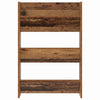 Wall Shoe Cabinet with Shelf Wall-mounted Other with Storage 2 pcs Old wood Engineered wood