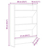 Wall Shoe Cabinet with Shelf Wall-mounted Other with Storage 2 pcs Old wood Engineered wood
