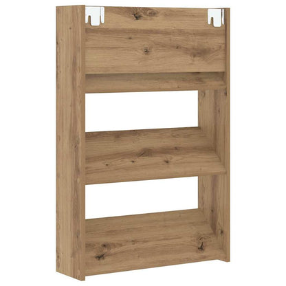 Shoe Cabinet 60 x 18 x 90 cm Engineered Wood Artisan Oak