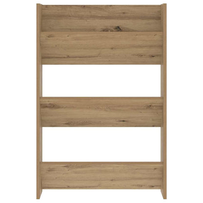 Shoe Cabinet 60 x 18 x 90 cm Engineered Wood Artisan Oak
