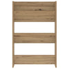 Wall Shoe Cabinet with Shelf Wall-mounted Other with Storage Artisan oak Engineered wood