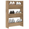 Wall Shoe Cabinet with Shelf Wall-mounted Other with Storage Artisan oak Engineered wood