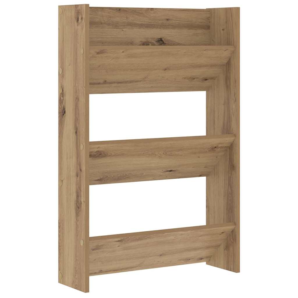 Shoe Cabinet 2 pcs 60 x 18 x 90 cm Engineered Wood Artisan Oak