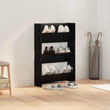 Wall Shoe Cabinet with Shelf Wall-mounted Other with Storage Black oak Engineered wood