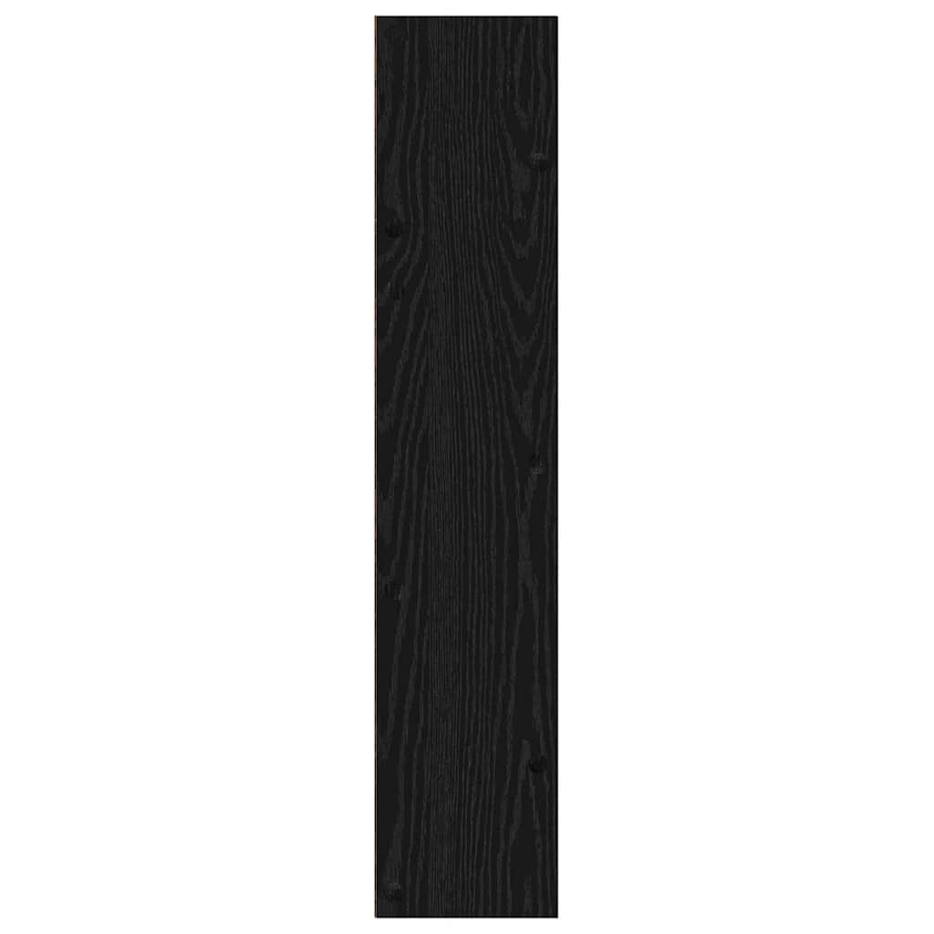 Shoe Cabinet Black Oak 60 x 18 x 90 cm Engineered Wood