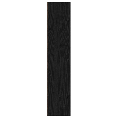 Shoe Cabinet Black Oak 60 x 18 x 90 cm Engineered Wood