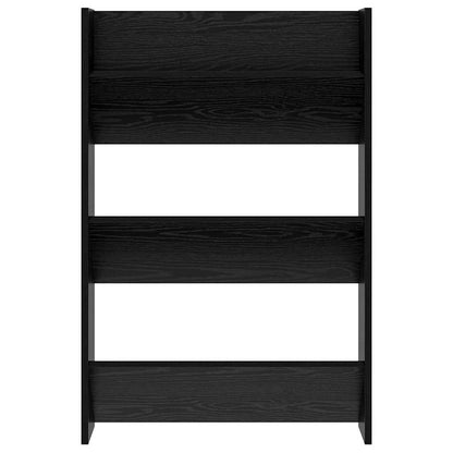 Shoe Cabinet 2 pcs Black Oak 60 x 18 x 90 cm Engineered Wood