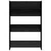 Wall Shoe Cabinet with Shelf Wall-mounted Other with Storage 2 pcs Black oak Engineered wood