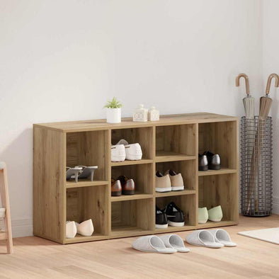 Shoe Bench with Shelf Other Artisan oak Engineered wood