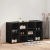 Shoe Bench with Shelf Other Black oak Engineered wood