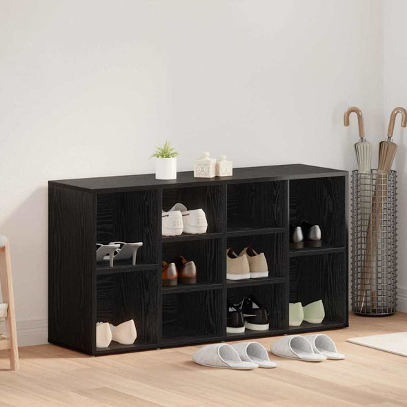Shoe Bench with Shelf Other Black oak Engineered wood