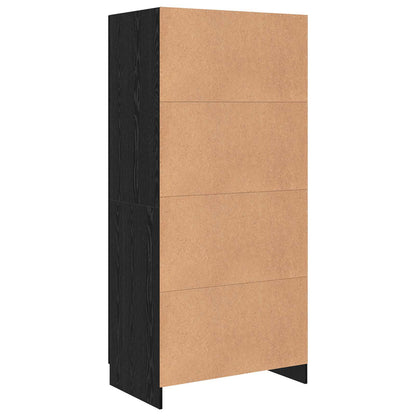 Wardrobe Black Oak 82.5 x 51.5 x 180 cm Engineered Wood