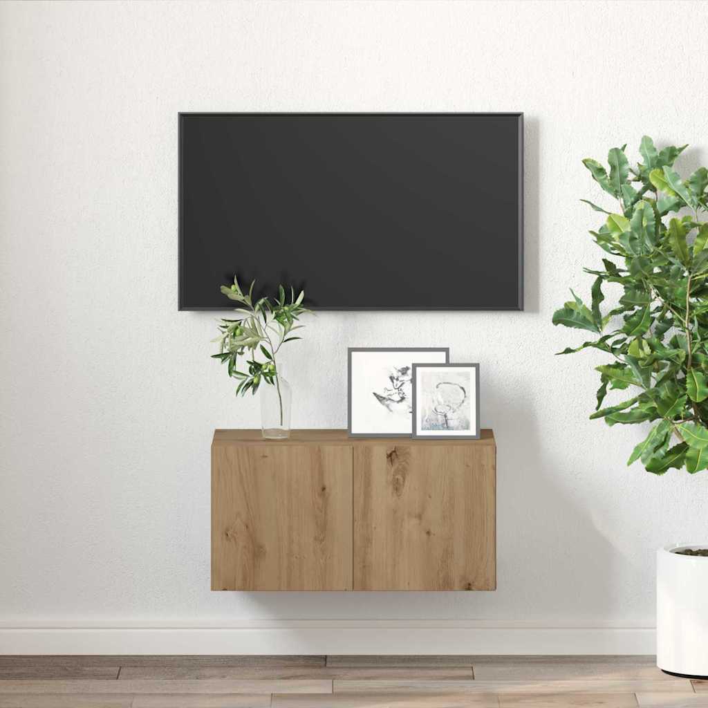 TV Cabinet Set 60 x 30 x 30 cm Brown Engineered Wood
