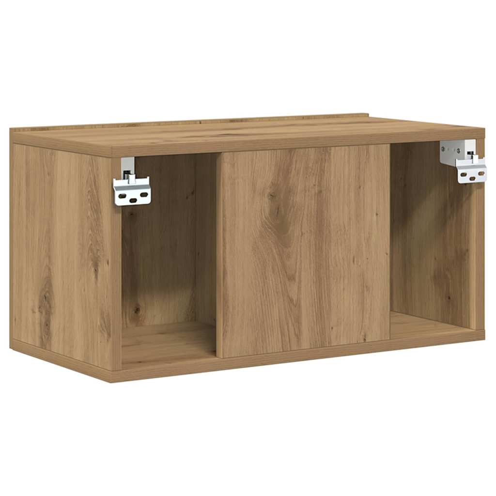 TV Cabinet Set 2 pcs Brown Engineered Wood