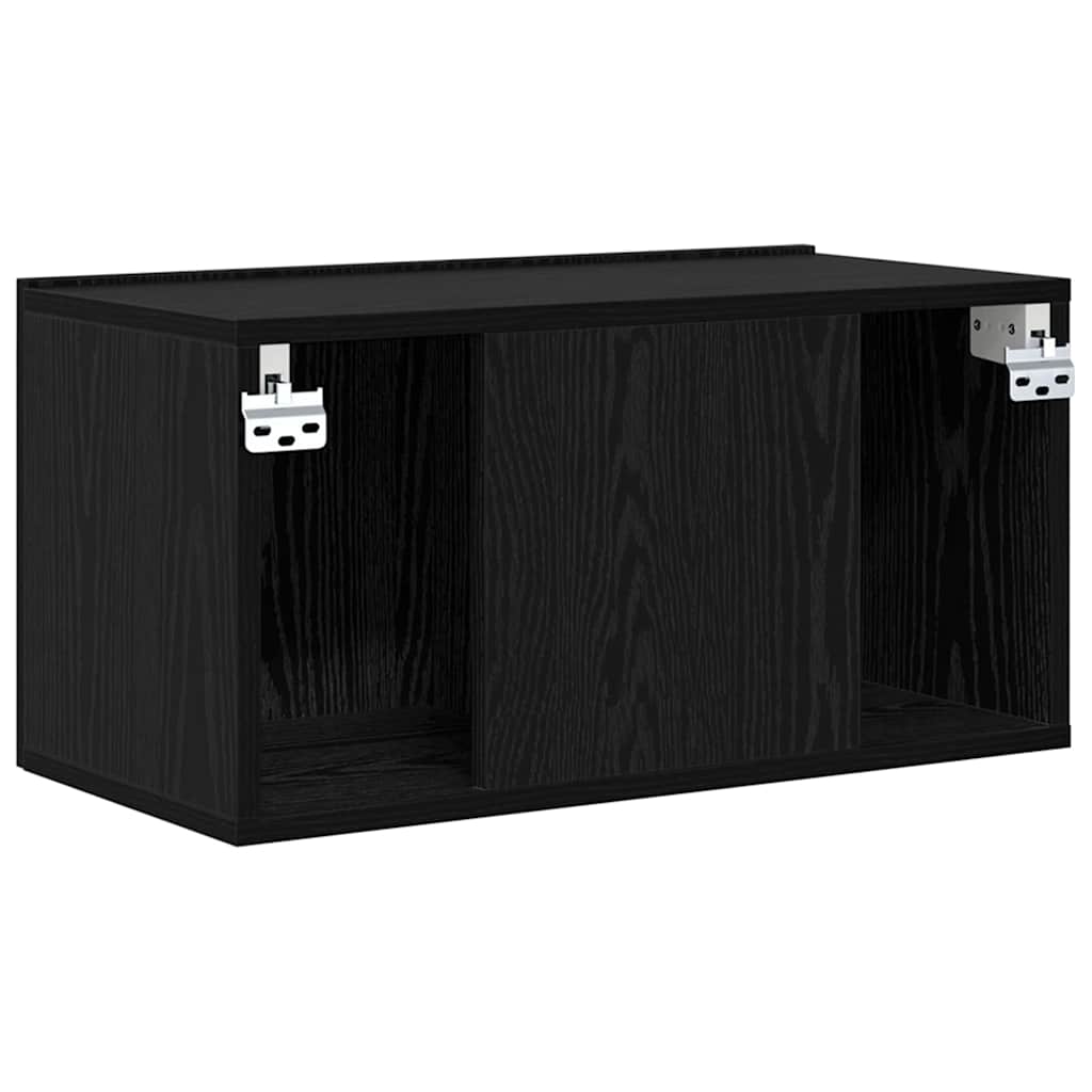 TV Cabinet Set 2 pcs Black 60 x 30 x 30 cm Engineered Wood