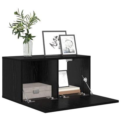 TV Cabinet Set 2 pcs Black 60 x 30 x 30 cm Engineered Wood