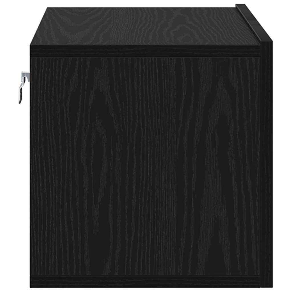 TV Cabinet Set 2 pcs Black 60 x 30 x 30 cm Engineered Wood