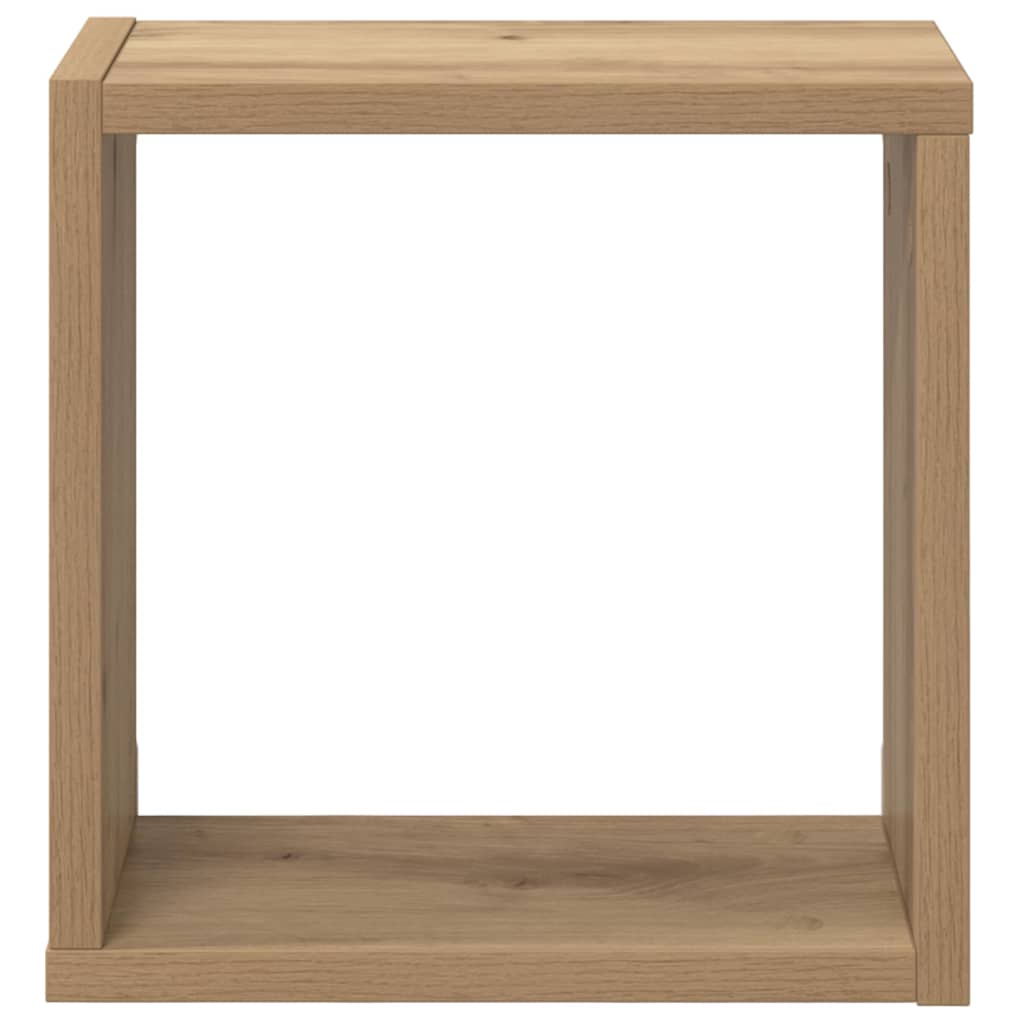 Wall Shelves Wall-Mounted 2 pcs Artisan Oak Engineered Wood