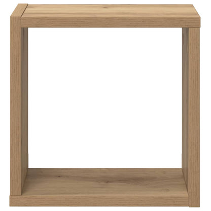 Wall Shelves Wall-Mounted 2 pcs Artisan Oak Engineered Wood