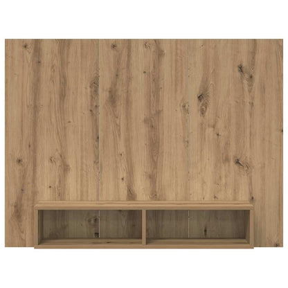 TV Cabinet Set 120 x 23.5 x 90 cm Artisan Oak Engineered Wood