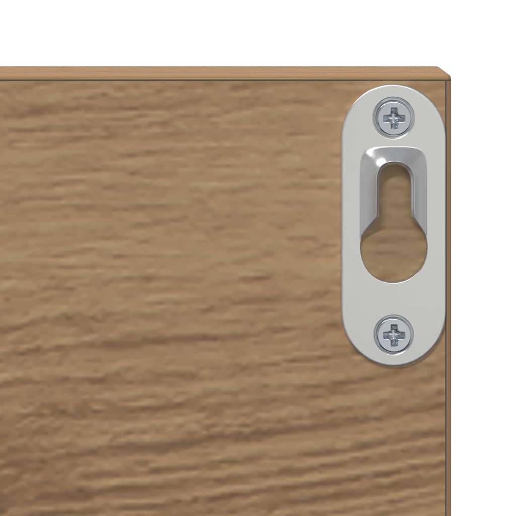 Wall Shelf Wall-Mounted 2 pcs Artisan Oak 80 x 11.5 x 18 cm