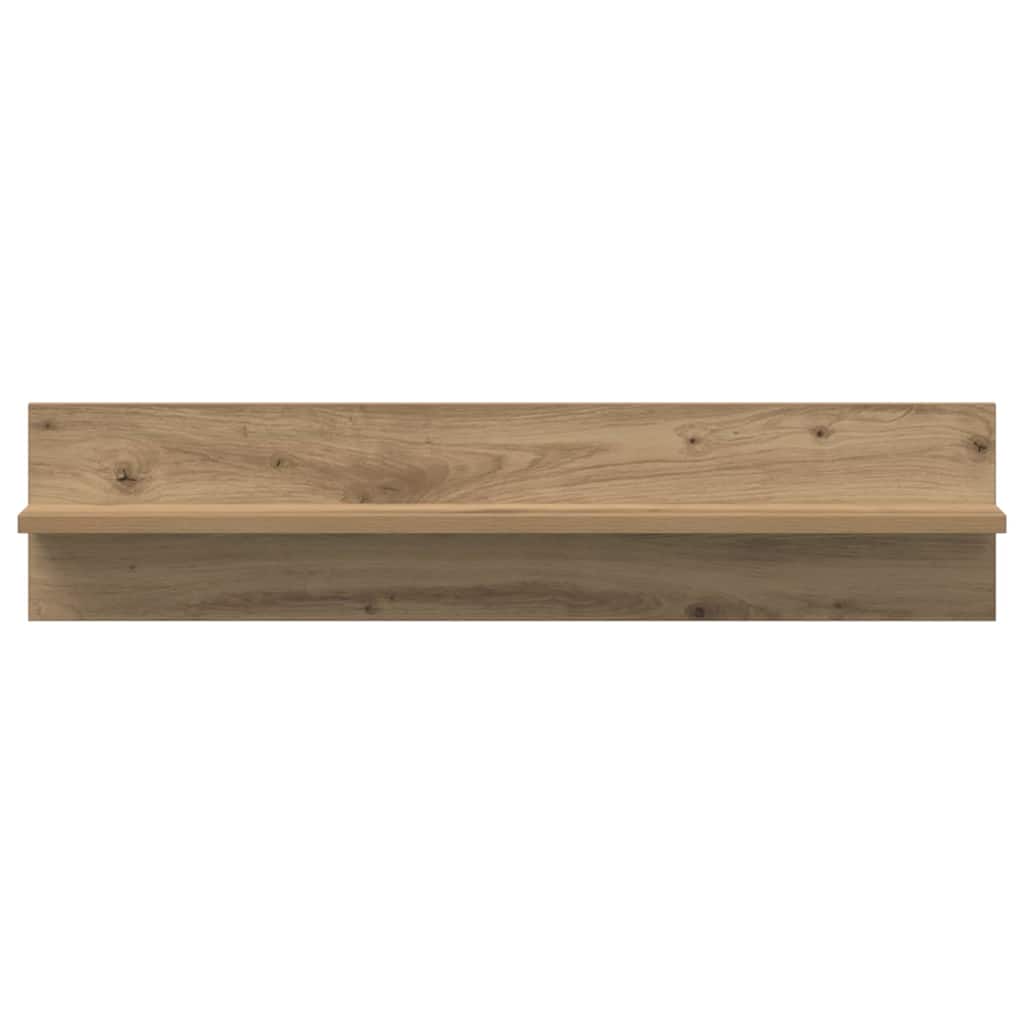 Wall Shelf Wall-Mounted 2 pcs Artisan Oak 80 x 11.5 x 18 cm