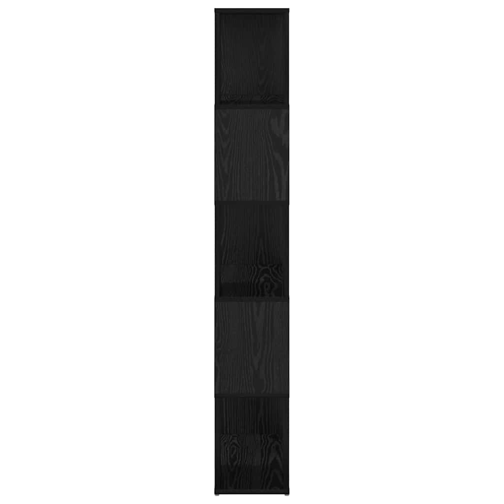 TV Cabinet Set Black 60 x 24 x 156 cm Engineered Wood