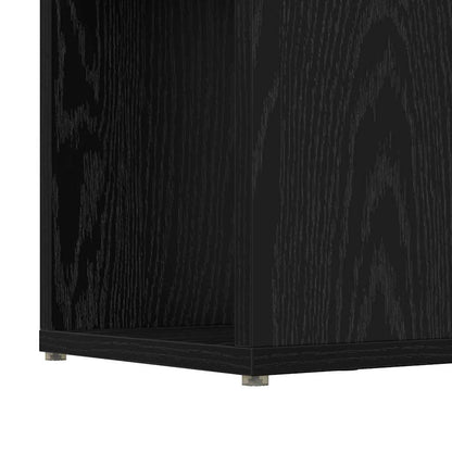 TV Cabinet Set Black 80 x 24 x 156 cm Engineered Wood