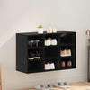 Shoe Cabinet Black oak 52.5 x 30 x 50 cm Engineered wood