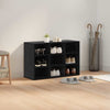 Shoe Cabinet Black oak 52.5 x 30 x 50 cm Engineered wood