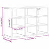 Shoe Cabinet Black oak 52.5 x 30 x 50 cm Engineered wood