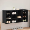 Shoe Cabinet Black oak 52.5 x 30 x 50 cm Engineered wood