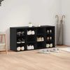 Shoe Cabinet Black oak 52.5 x 30 x 50 cm Engineered wood